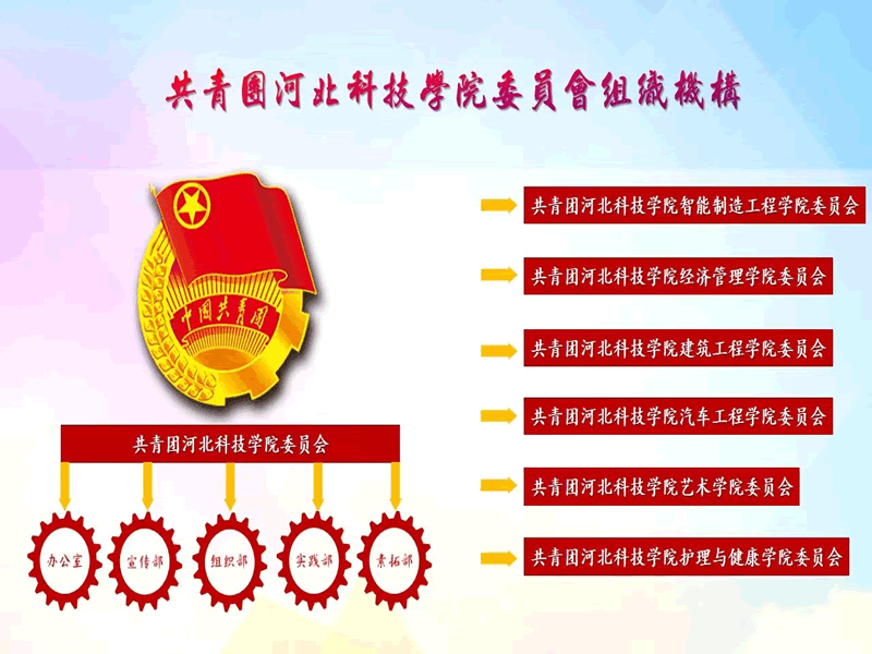 共青团best365体育官网登录入口委员会组织结构
