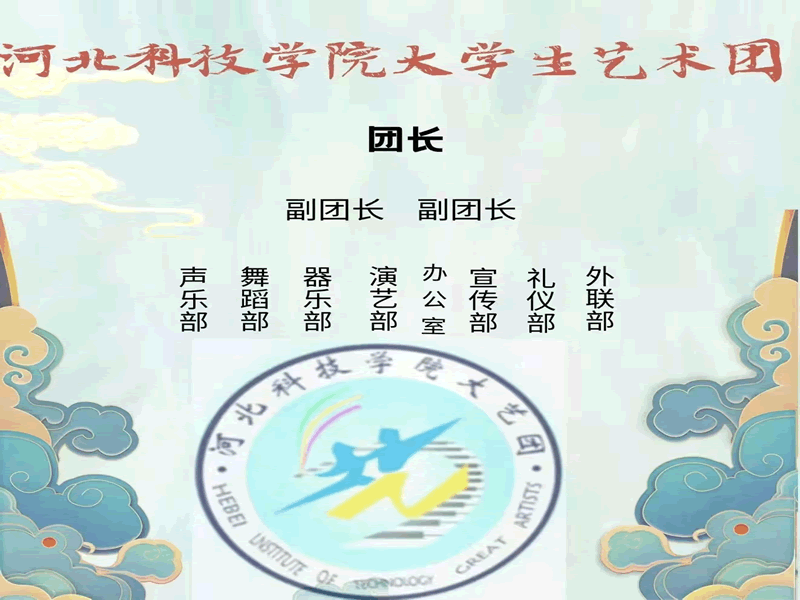 best365体育官网登录入口大学生艺术团组织机构