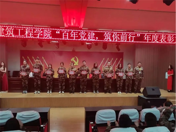 建筑工程学院“百年党建，筑你前行”年度表彰大会 第 4 张