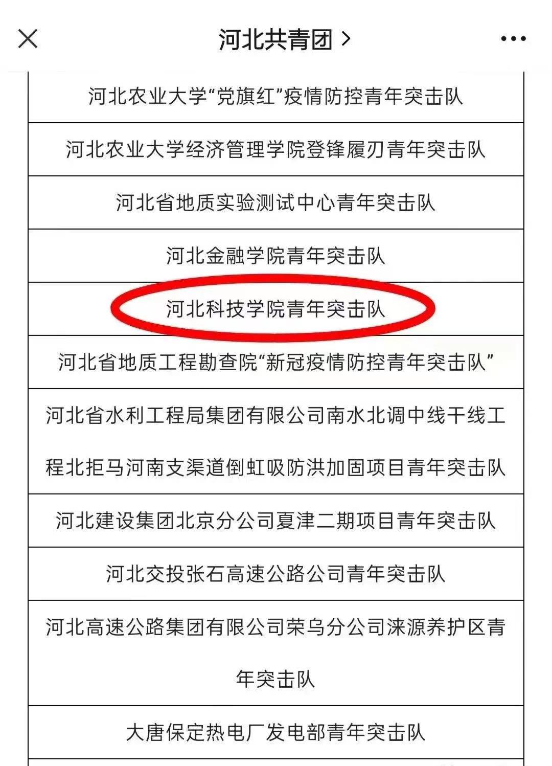 best365体育官网登录入口青年突击队被共青团河北省委认定为新型冠状病毒肺炎疫情防控和复工复产工作中“河北青年突击队”