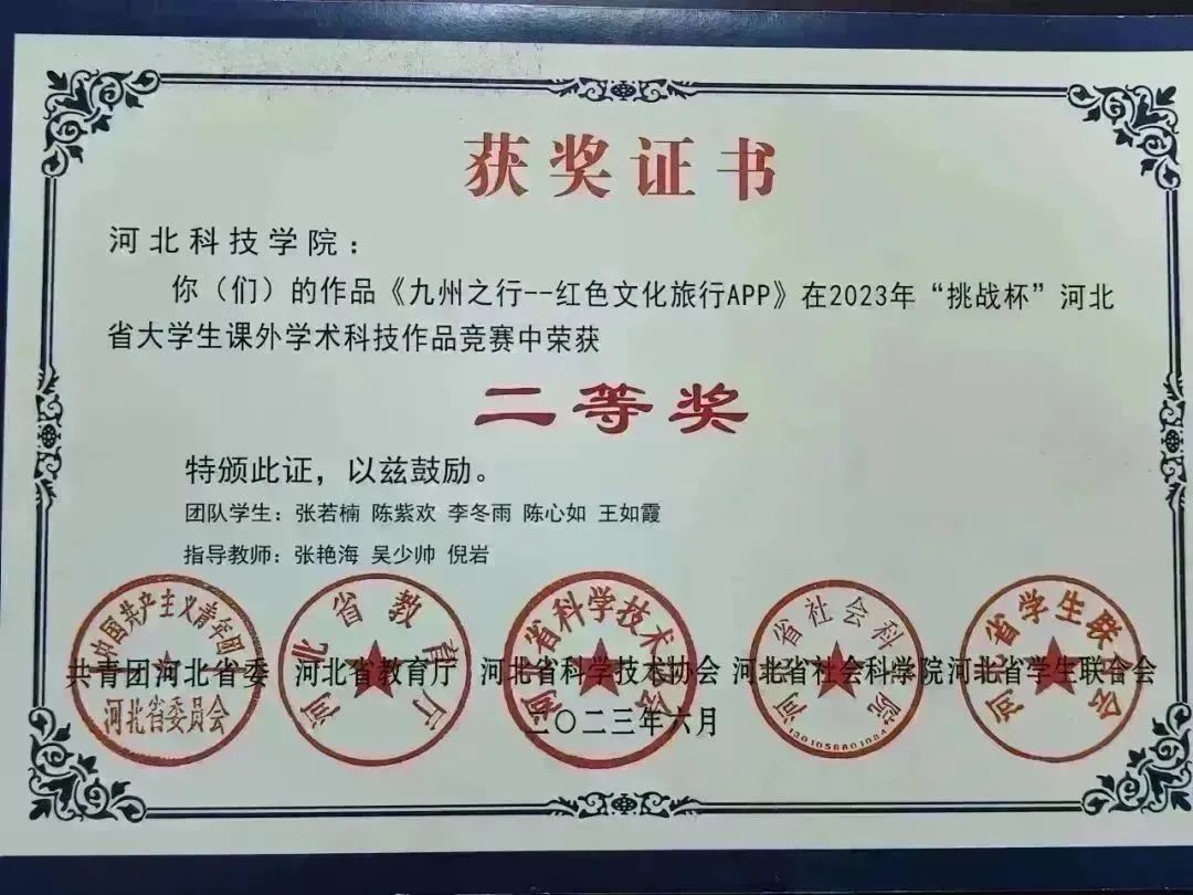 best365体育官网登录入口10件作品在2023年 挑战杯 河北省课外学术科技作品竞赛中获奖